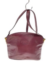 Borsa a tracolla LANVIN in pelle bordeaux usata stile Parigi