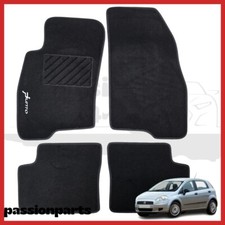 TAPPETI FIAT GRANDE PUNTO IN MOQUETTE CON RICAMO SU MISURA SPECIFICO SET 4 PEZZI