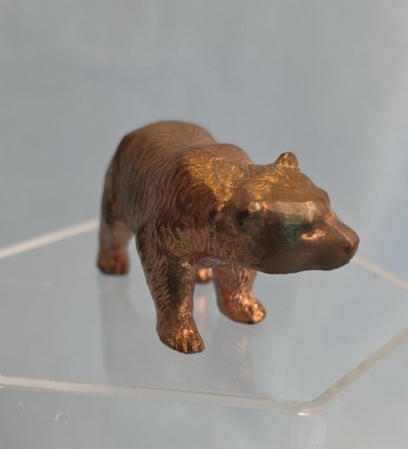 Mini orso rame statuina - mini,