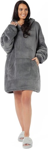 Coperta con cappuccio siena - con,