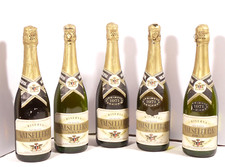 PRL) LOT 5 ORIG BOTTIGLIE BOTTLES SPUMANTE PINOT VALSELLERA BRUT 1971 ITALIA ITA