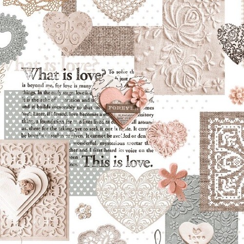 Tela cerata tovaglia love - tela,