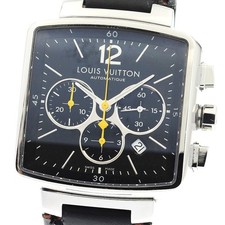 Orologio Uomo Automatico LOUIS VUITTON Speedy Q212G Cronografo Quadrante Nero_867268