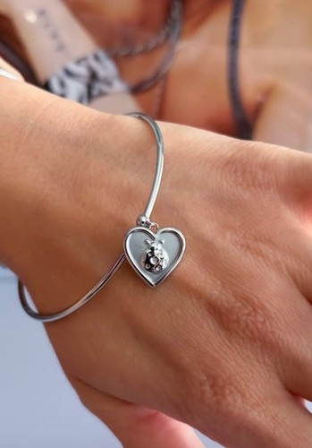 Sagapo bracciale rigido cuore - bracciale,