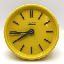 RARE YELLOW OROLOGIO KIENZLE BOUTIQUE VINTAGE 60s 70s TAVOLO PARETE FUNZIONANTE