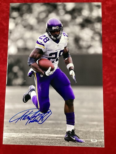 Adrian peterson signed photo - adrian,