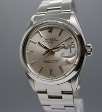 Rolex Vintage 1967 Oyster Perpetual Date 1500 Automatico Quadrante Argento...