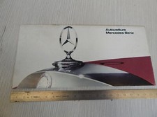PICCOLA BROCHURE ORIGINALE 1967 MERCEDES 230 SL 600 300 250 SE IN ITALIANO
