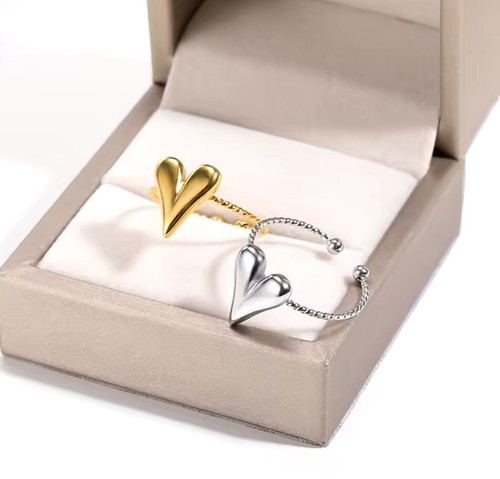 Anello con croce cuore - con, e