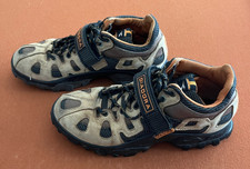 Scarpe Diadora marrone arancione nero cinturino in pizzo clip mountain bike! Escursionismo 10M eu 44
