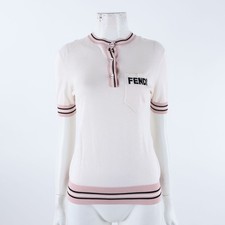 Fendi Ivory Short Sleeve Knit