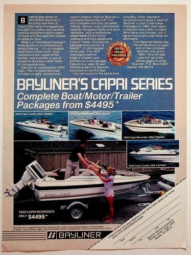 Pubblicità barca bayliner - barca,