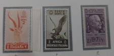 Francobolli Regno ITALIA 1938/42 Africa Orientale Italiana 1 Euro Cad O LOTTO  