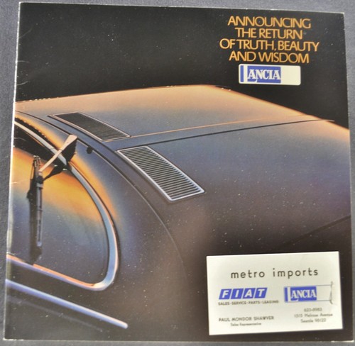 Brochure catalogo lancia - brochure,