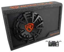 Rockville RWS12CA Custodia Subwoofer Auto Slim 1200 Watt 12" Amplificata Potenza
