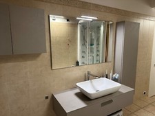 Arredo bagno Scavolini grigio effetto cemento