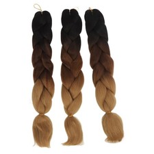 3pz Estensioni Dreadlocks Capelli C14 Colore Sfumato Treccia Extension Capelli S BAJ