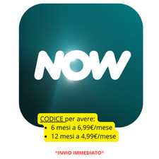 CODICE NOW TV Coupon 6/12 MESI – Serie, Film, Cinema, Show, Intrattenimento ?