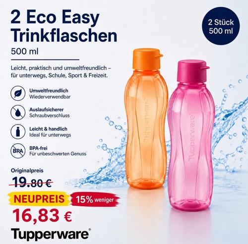 Tupperware ecoeasy borraccia - tupperware,
