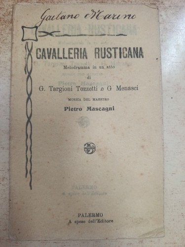 Mascagni cavalleria rusticana - mascagni,