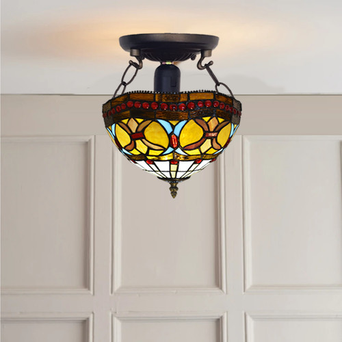 Lampada soffitto tiffany 10 - da,