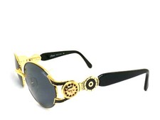 Occhiali da sole uomo anni 90 metallo oro italia donna SUNSWEET stile versace