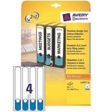 Avery 80x Larghe Stretto Lungo A4 Faldoni Etichetta Raccoglitore Adesivo