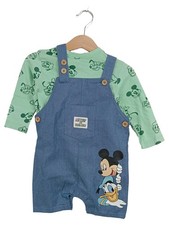 Disney Mickey & Friends Twin Set ragazzo taglia 74 salopette maglietta maniche lunghe multicolore