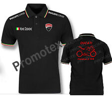 maglia polo DUCATI PANIGALE V4 logo RICAMATO tricolore italia racing maglietta 