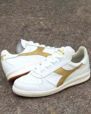 Diadora Borg Elite Trainer Premium Bianco/Oro