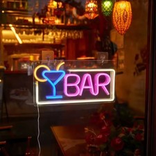 Panneau Neon led Bar deco