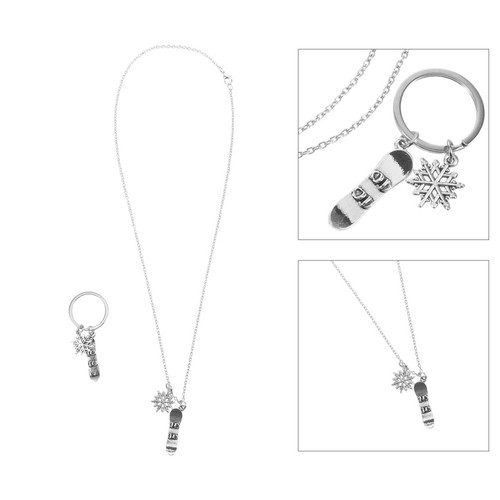 Pezzi collana con snowboard - collana,