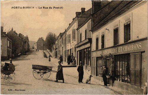 Cpa port binson rue pont - du,