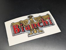 EDOARDO BIANCHI LOGO ADESIVO 3D SIGLA EMBLEMA FREGIO STEMMA SCRITTA BADGE TARGA