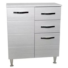 Mobile Bagno Bianco Base Antonella con 2 Ante e 2 Cassetti  Arredo Moderno