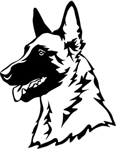 Adesivo malinois - adesivo,