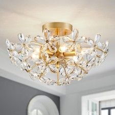 Crystal Chandelier Flushmount