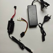 USB 2.0 to IDE & SATA CABLE 2.5"/3.5" IDE - per recupero dati - Con alimentatore