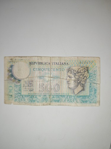 500 lire carta - 500,