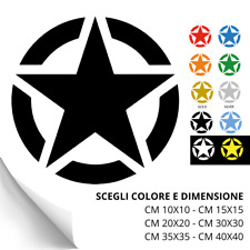 stella militare kit adesivi jeep renegade , stickers, decal da cm 10 a cm 40