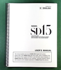 Sigma SD15 Manuale Istruzioni