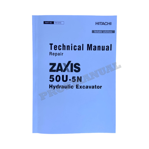 Hitachi zaxis 50u manuale - zaxis, 50u-5n