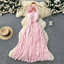 Vestito Lungo A Quadri Con