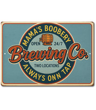 Insegna Latta Mama's Booery