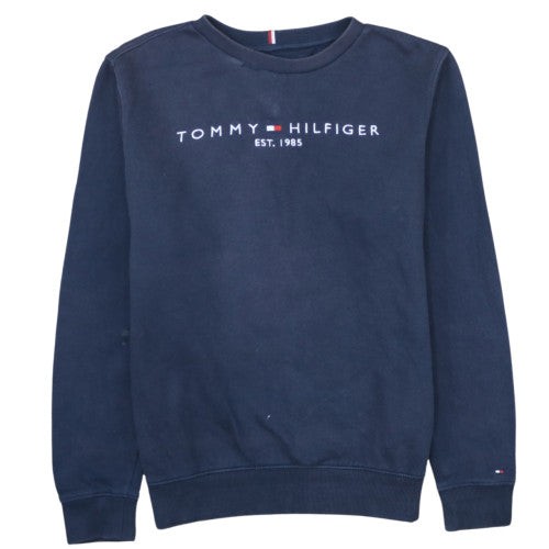 Felpa pullover blu tommy - pullover,