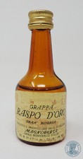 Miniature / Mignon Grappa RASPO D'ORO MAGNOBERTA Gran Riserva (b)