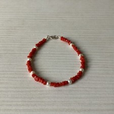BRACCIALETTO CORALLO E PERLE
