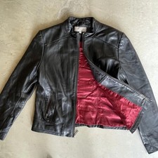 Giacca Pelle Studio Uomo Grande Pelle Harley Davidson Eagle Patch Cappotto Biker