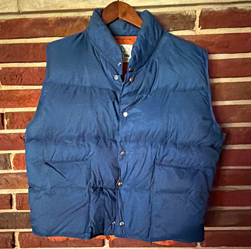 Gilet imbottito blu uomo