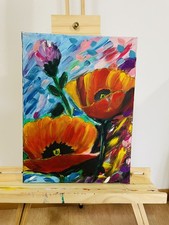 Quadro moderno dipinto mano - a,